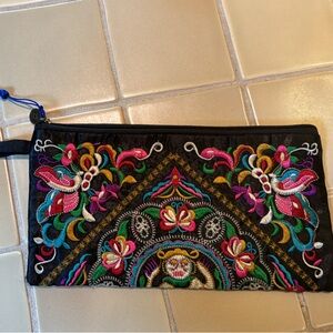 Embroidered Wristlet NEW
